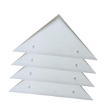 Maxbell 4 Pieces Foosball Table Corner Ramps for Most Tables Sturdy Corner Protector white