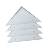 Maxbell 4 Pieces Foosball Table Corner Ramps for Most Tables Sturdy Corner Protector white