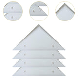 Maxbell 4 Pieces Foosball Table Corner Ramps for Most Tables Sturdy Corner Protector white