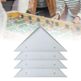 Maxbell 4 Pieces Foosball Table Corner Ramps for Most Tables Sturdy Corner Protector white