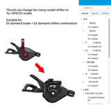 Maxbell 2x Aluminum Bike Adapters for Brake Shift System Part Replacement Converters