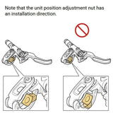 Maxbell 2x Aluminum Bike Adapters for Brake Shift System Part Replacement Converters