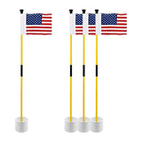 Maxbell Golf Pin Flag Hole Cup Set Putting Green Flag and Poles for Home Garden Yard 1 Set
