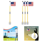 Maxbell Golf Pin Flag Hole Cup Set Putting Green Flag and Poles for Home Garden Yard 1 Set