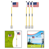 Maxbell Golf Pin Flag Hole Cup Set Putting Green Flag and Poles for Home Garden Yard 1 Set