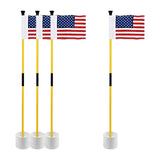 Maxbell Golf Pin Flag Hole Cup Set Putting Green Flag and Poles for Home Garden Yard 1 Set