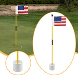 Maxbell Golf Pin Flag Hole Cup Set Putting Green Flag and Poles for Home Garden Yard 1 Set