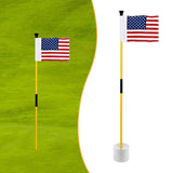 Maxbell Golf Pin Flag Hole Cup Set Putting Green Flag and Poles for Home Garden Yard 1 Set