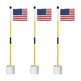 Maxbell Golf Pin Flag Hole Cup Set Putting Green Flag and Poles for Home Garden Yard 1 Set
