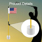 Maxbell Golf Pin Flag Hole Cup Set Putting Green Flag and Poles for Home Garden Yard 1 Set