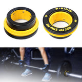 Maxbell 2x Barbell Clips Collars Easy Installation Weight Clamp for Home Workout Gym Yellow