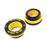 Maxbell 2x Barbell Clips Collars Easy Installation Weight Clamp for Home Workout Gym Yellow