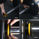 Maxbell 2x Barbell Clips Collars Easy Installation Weight Clamp for Home Workout Gym Yellow