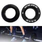 Maxbell 2x Barbell Clips Collars Easy Installation Weight Clamp for Home Workout Gym Black