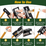 Maxbell Snooker Cue Tip Shaper Billiards Pool Cue Tips Replacement Kit for Repairing