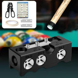 Maxbell Snooker Cue Tip Shaper Billiards Pool Cue Tips Replacement Kit for Repairing