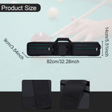Maxbell Billiards Pool Cue Case Snooker Cue Storage Pouch for Snooker Outdoor Travel Green