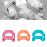 Maxbell Inflatable Pool Floats with Cup Holder Portable Pool Seat for Beach Swimming Pink