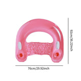 Maxbell Inflatable Pool Floats with Cup Holder Portable Pool Seat for Beach Swimming Pink