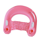 Maxbell Inflatable Pool Floats with Cup Holder Portable Pool Seat for Beach Swimming Pink