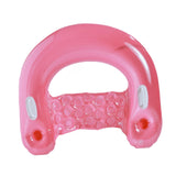 Maxbell Inflatable Pool Floats with Cup Holder Portable Pool Seat for Beach Swimming Pink