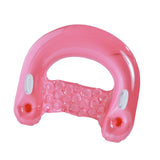 Maxbell Inflatable Pool Floats with Cup Holder Portable Pool Seat for Beach Swimming Pink