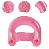 Maxbell Inflatable Pool Floats with Cup Holder Portable Pool Seat for Beach Swimming Pink