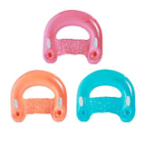 Maxbell Inflatable Pool Floats with Cup Holder Portable Pool Seat for Beach Swimming Pink