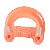 Maxbell Inflatable Pool Floats with Cup Holder Portable Pool Seat for Beach Swimming Orange