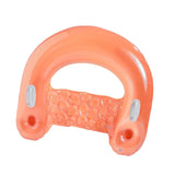Maxbell Inflatable Pool Floats with Cup Holder Portable Pool Seat for Beach Swimming Orange