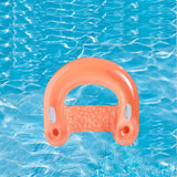 Maxbell Inflatable Pool Floats with Cup Holder Portable Pool Seat for Beach Swimming Orange