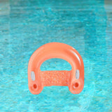 Maxbell Inflatable Pool Floats with Cup Holder Portable Pool Seat for Beach Swimming Orange
