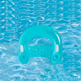 Maxbell Inflatable Pool Floats with Cup Holder Portable Pool Seat for Beach Swimming Blue