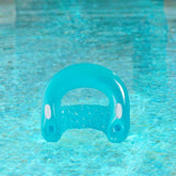 Maxbell Inflatable Pool Floats with Cup Holder Portable Pool Seat for Beach Swimming Blue