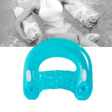 Maxbell Inflatable Pool Floats with Cup Holder Portable Pool Seat for Beach Swimming Blue