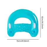 Maxbell Inflatable Pool Floats with Cup Holder Portable Pool Seat for Beach Swimming Blue