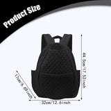 Maxbell Tennis Bag Organizer Portable Outdoor Sports for Tennis/Pickleball/Badminton Black