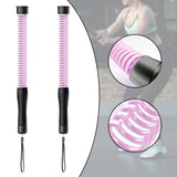 Maxbell Fitness Ropeless Battle Ropes Pair Portable Cardio Versatile Battle Exercise Pink