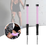 Maxbell Fitness Ropeless Battle Ropes Pair Portable Cardio Versatile Battle Exercise Pink