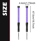 Maxbell 2 Pieces Fitness Ropeless Battle Ropes Tool Comfortable Grip Battle Exercise Purple