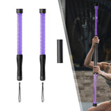 Maxbell 2 Pieces Fitness Ropeless Battle Ropes Tool Comfortable Grip Battle Exercise Purple