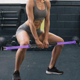 Maxbell 2 Pieces Fitness Ropeless Battle Ropes Tool Comfortable Grip Battle Exercise Purple