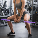 Maxbell 2 Pieces Fitness Ropeless Battle Ropes Tool Comfortable Grip Battle Exercise Purple