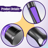 Maxbell 2 Pieces Fitness Ropeless Battle Ropes Tool Comfortable Grip Battle Exercise Purple