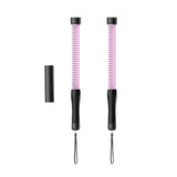 Maxbell 2 Pieces Fitness Ropeless Battle Ropes Tool Comfortable Grip Battle Exercise Pink