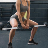 Maxbell 2 Pieces Fitness Ropeless Battle Ropes Tool Comfortable Grip Battle Exercise White