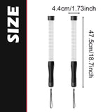 Maxbell 2 Pieces Fitness Ropeless Battle Ropes Tool Comfortable Grip Battle Exercise White