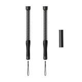 Maxbell 2 Pieces Fitness Ropeless Battle Ropes Tool Comfortable Grip Battle Exercise Black