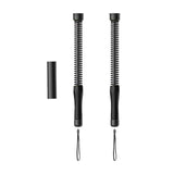 Maxbell 2 Pieces Fitness Ropeless Battle Ropes Tool Comfortable Grip Battle Exercise Black