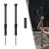 Maxbell 2 Pieces Fitness Ropeless Battle Ropes Tool Comfortable Grip Battle Exercise Black